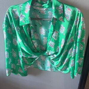 Zara silk Top